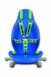 Siedzisko kąpielowe Firefly Splashy Big w kolorze niebiesko-zielonym, widok z boku