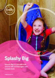 Ulotka produktowa siedzisko kąpielowe Firefly Splashy Big od producenta Leckey