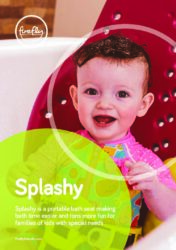 Ulotka produktowa siedzisko kąpielowe Firefly Splashy od producenta Leckey